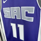 2022-23 Kings SABONIS #11 Purple Top Quality Hot Pressing NBA Jersey