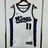 2023-24 Kings SABONIS #11 White Top Quality Hot Pressing NBA Jersey