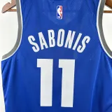 2023-24 Kings SABONIS #11 Blue City Edition Top Quality Hot Pressing NBA Jersey