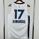 2022-23 Grizzlies KAWAMURA #17 White Top Quality Hot Pressing NBA Jersey