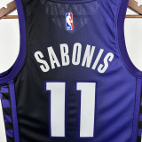 2023-24 Kings SABONIS #11 Purple Top Quality Hot Pressing NBA Jersey (Trapeze Edition)飞人版