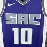 2022-23 KINGS DEROZAN #10 Purple Away Top Quality Hot Pressing NBA Jersey(V领）