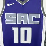 2022-23 KINGS DEROZAN #10 Purple Away Top Quality Hot Pressing NBA Jersey(V领）