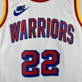 2024-25 WARRIORS WIGGINS #22 White Retro Top Quality Hot Pressing NBA Jersey