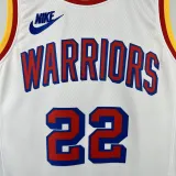 2024-25 WARRIORS WIGGINS #22 White Retro Top Quality Hot Pressing NBA Jersey