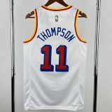 2024-25 WARRIORS THOMPSON #11 White Retro Top Quality Hot Pressing NBA Jersey