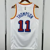 2024-25 WARRIORS THOMPSON #11 White Retro Top Quality Hot Pressing NBA Jersey