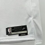 2024-25 WARRIORS THOMPSON #11 White Retro Top Quality Hot Pressing NBA Jersey