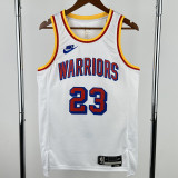 2024-25 WARRIORS GREEN #23 White Retro Top Quality Hot Pressing NBA Jersey
