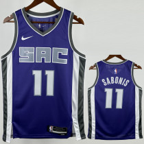 2022-23 Kings SABONIS #11 Purple Top Quality Hot Pressing NBA Jersey
