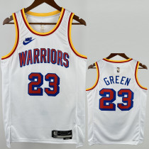 2024-25 WARRIORS GREEN #23 White Retro Top Quality Hot Pressing NBA Jersey