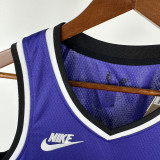 2024-25 KINGS SABONIS #11 Purple Retro Top Quality Hot Pressing NBA Jersey(V领）