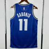 2023-24 Kings SABONIS #11 Blue City Edition Top Quality Hot Pressing NBA Jersey