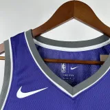 2022-23 KINGS DEROZAN #10 Purple Away Top Quality Hot Pressing NBA Jersey(V领）