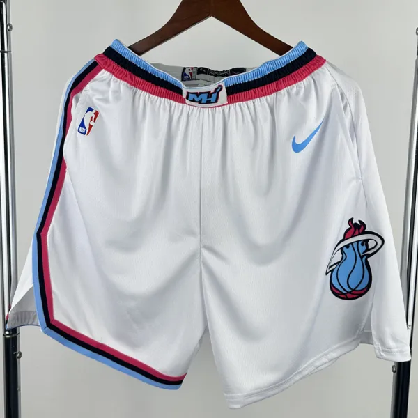 2023-24 HEAT White South Coast Top Quality NBA Pants