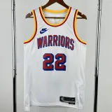 2024-25 WARRIORS WIGGINS #22 White Retro Top Quality Hot Pressing NBA Jersey