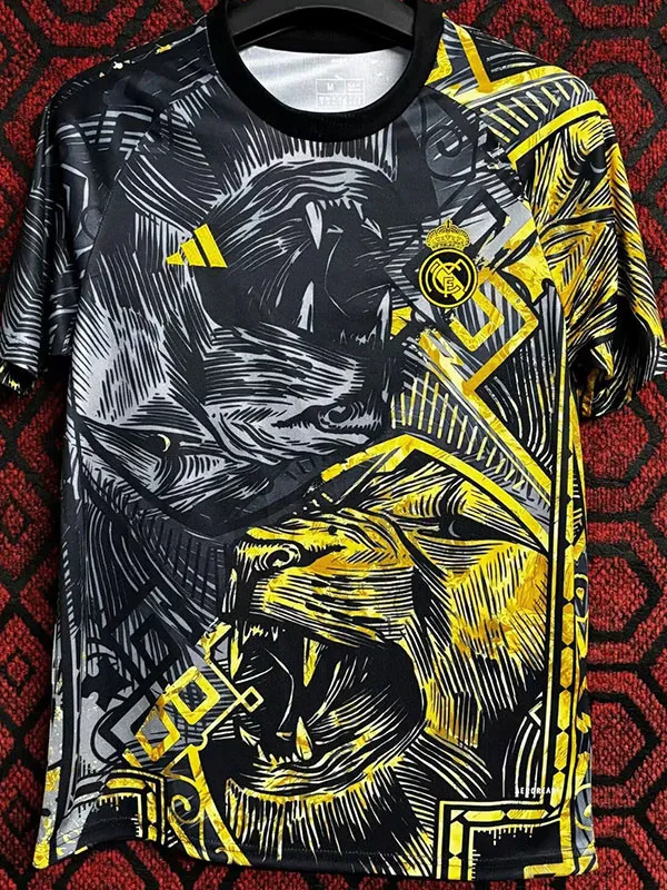 2024-25 RMA Black Special Edition Training Shirts (狮版)