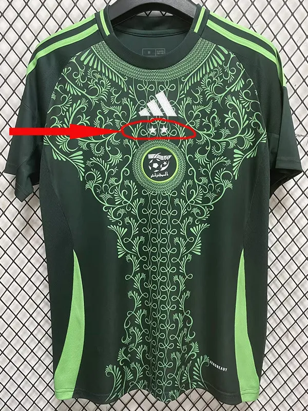 2024-25 Algeria Away 2 Stars Fans Soccer Jersey (带二星)