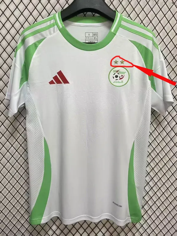 2024-25 Algeria Home 2 Stars Fans Soccer Jersey (带二星)