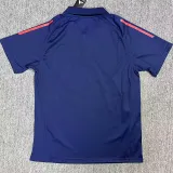 2024-25 Man Utd Royal blue Polo Short Sleeve