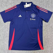 2024-25 Man Utd Royal blue Polo Short Sleeve