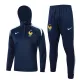 2024-25 France Royal blue Hoodie Half Pull Tracksuit #F591半拉连帽