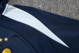 2024-25 France Royal blue Hoodie Half Pull Tracksuit #F591半拉连帽