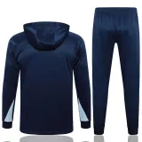2024-25 France Royal blue Hoodie Half Pull Tracksuit #F591半拉连帽