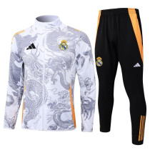 2024-25 RMA White Jacket Tracksuit #A798(喷墨龙)