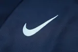 2024-25 France Royal blue Hoodie Half Pull Tracksuit #F591半拉连帽