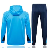 2024-25 CHE Lake blue Hoodie Half Pull Tracksuit #F606半拉连帽