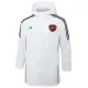2024-25 ARS White Hooded Windbreaker Fabric Cotton Coat #G191