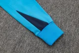 2024-25 CHE Lake blue Hoodie Half Pull Tracksuit #F606半拉连帽