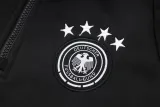 2024-25 Germany Black Hoodie Half Pull Tracksuit #F595半拉连帽