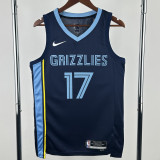 2022-23 Grizzlies KAWAMURA #17 Royal blue Top Quality Hot Pressing NBA Jersey