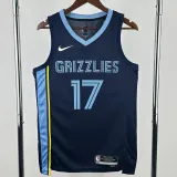 2022-23 Grizzlies KAWAMURA #17 Royal blue Top Quality Hot Pressing NBA Jersey