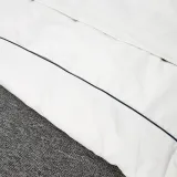 2024-25 Flamengo White Hooded Windbreaker Fabric Cotton Coat #G205(黑标)