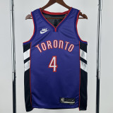 2024-25 Raptors BARNES #4 Purple Retro Top Quality Hot Pressing NBA Jersey