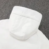 2024-25 Flamengo White Hooded Windbreaker Fabric Cotton Coat #G204(黄标)