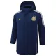 2024-25 Argentina Royal Blue Hooded Windbreaker Fabric Cotton Coat #G185(金标)
