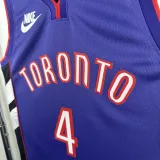 2024-25 Raptors BARNES #4 Purple Retro Top Quality Hot Pressing NBA Jersey