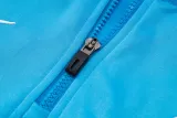 2024-25 CHE Lake blue Hoodie Half Pull Tracksuit #F606半拉连帽