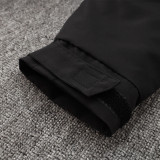 2024-25 Argentina Black Hooded Windbreaker Fabric Cotton Coat #G186(蓝标)