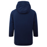 2024-25 RMA Royal Blue Hooded Windbreaker Fabric Cotton Coat #G211(白标)