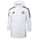 2024-25 Bayern White Hooded Windbreaker Fabric Cotton Coat #G197