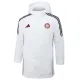 2024-25 Bayern White Hooded Windbreaker Fabric Cotton Coat #G197