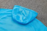 2024-25 CHE Lake blue Hoodie Half Pull Tracksuit #F606半拉连帽