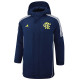 2024-25 Flamengo Royal Blue Hooded Windbreaker Fabric Cotton Coat #G206