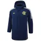 2024-25 Flamengo Royal Blue Hooded Windbreaker Fabric Cotton Coat #G206