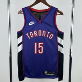 2024-25 Raptors CARTER #15 Purple Retro Top Quality Hot Pressing NBA Jersey